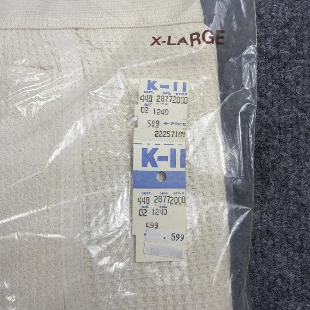 Vintage NOS Saugatuck Dry Goods Heavyweight Thermal Underwear Pants Mens XL USA